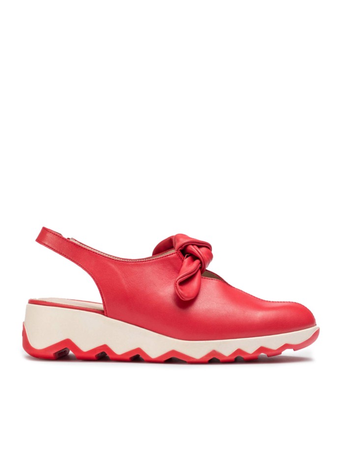 ZAPATO DESTALONADO LIGERO DE MUJER WONDERS AIXA C-7602 ROJO