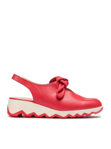 ZAPATO DESTALONADO LIGERO DE MUJER WONDERS AIXA C-7602 ROJO
