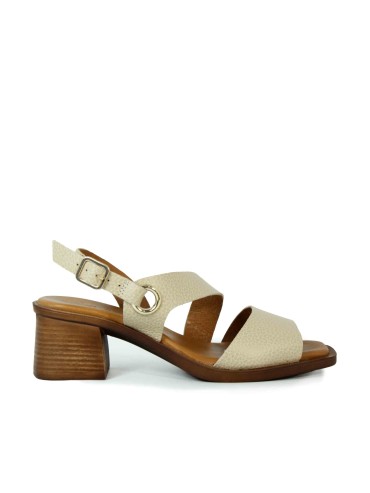 SANDALIAS DE TACÓN PLANTILLA DE GEL APLAUSO 2791 TAUPE
