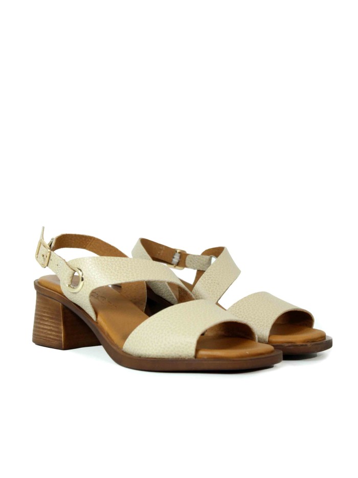 SANDALIAS DE TACÓN PLANTILLA DE GEL APLAUSO 2791 TAUPE