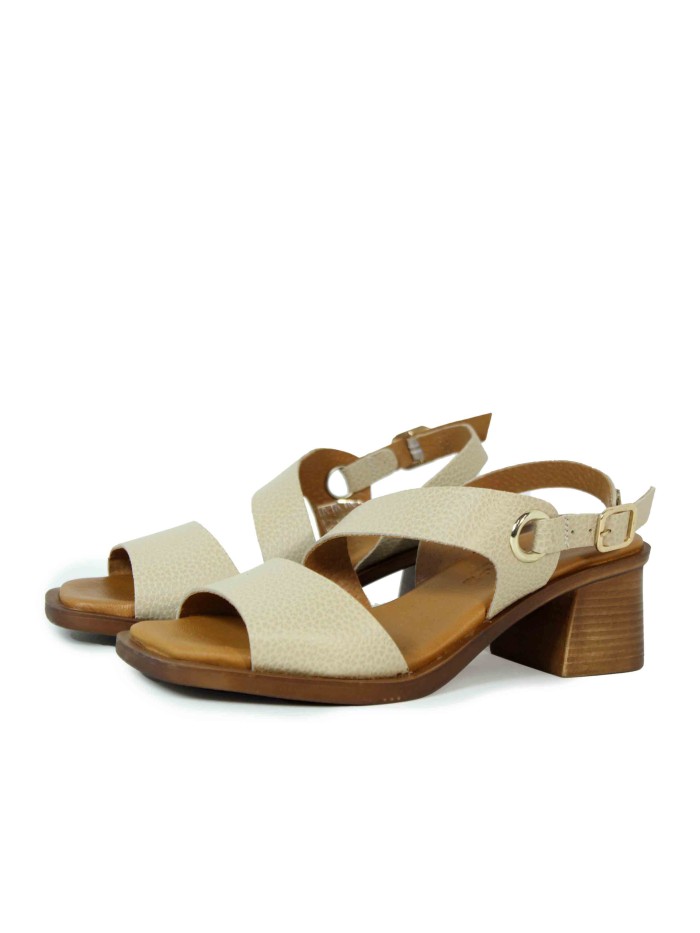 SANDALIAS DE TACÓN PLANTILLA DE GEL APLAUSO 2791 TAUPE