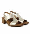 SANDALIAS DE TACÓN PLANTILLA DE GEL 2790 APLAUSO ORO