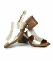 SANDALIAS DE TACÓN PLANTILLA DE GEL 2790 APLAUSO ORO