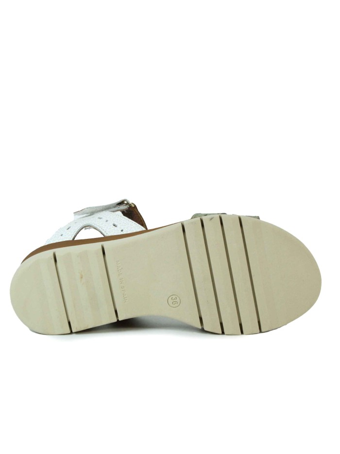 SANDALIAS DE CUÑA PLANTA DE GEL APLAUSO 8237 VERDE