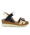 SANDALIAS DE TACÓN PLANTA DE GEL APLAUSO OMEGA 1979 BEIGE