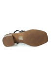 SANDALIAS DE TACÓN PLANTILLA DE GEL 2790 APLAUSO NEGRO