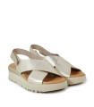 SANDALIAS CON PLANTA DE GEL APLAUSO 6621 PLATINO