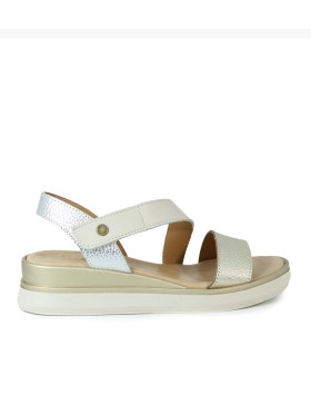 SANDALIAS DE GEL METALIZADAS APLAUSO 14592 ORO