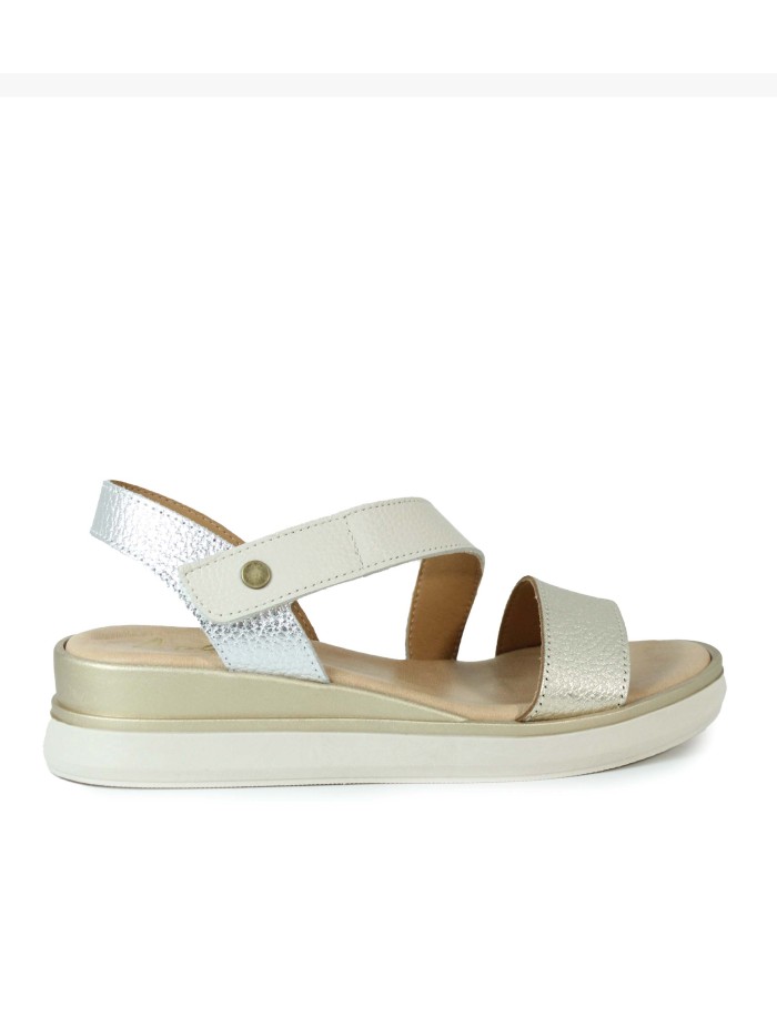 SANDALIAS DE GEL METALIZADAS APLAUSO 14592 ORO