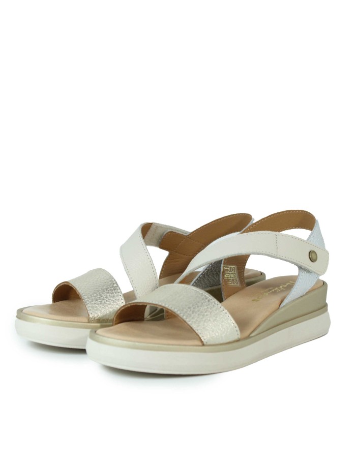 SANDALIAS DE GEL METALIZADAS APLAUSO 14592 ORO