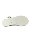 SANDALIAS DE GEL METALIZADAS APLAUSO 14590 PLATINO