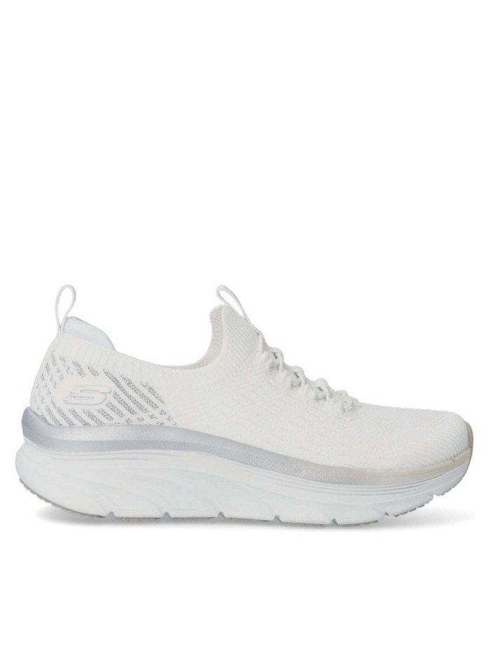 Skechers Relaxed Fit®: D'Lux Walker™ - Let it Glow BLANCO