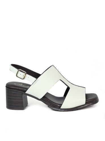 SANDALIAS DE TACÓN PLANTA DE GEL APLAUSO OMEGA 1979 BEIGE