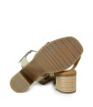 SANDALIAS CONFORT DE TACÓN APLAUSO TAUPE 1980