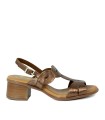 SANDALIAS DE TACÓN CON PLANTA DE GEL APLAUSO 2731 BRONCE
