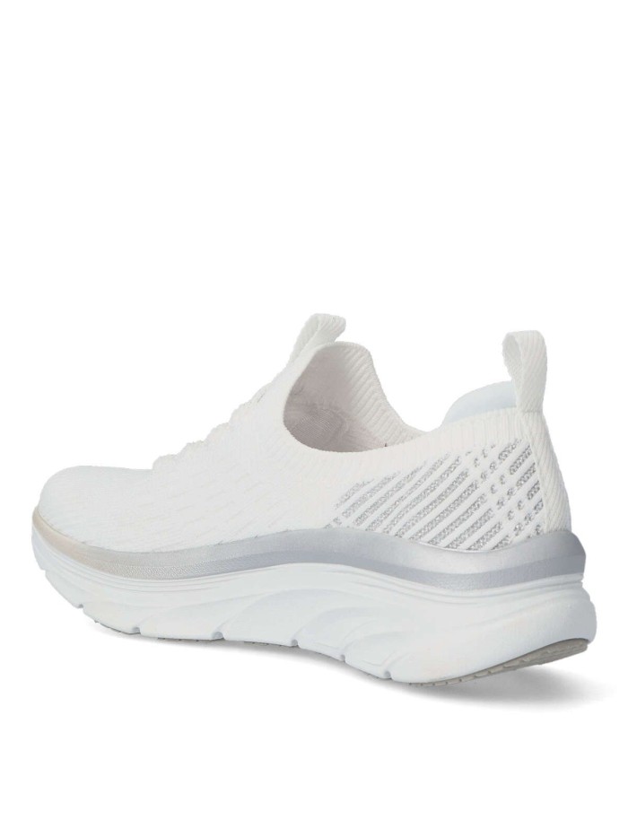 Skechers Relaxed Fit®: D'Lux Walker™ - Let it Glow BLANCO