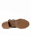 SANDALIAS DE TACÓN CON PLANTA DE GEL APLAUSO 2731 BRONCE
