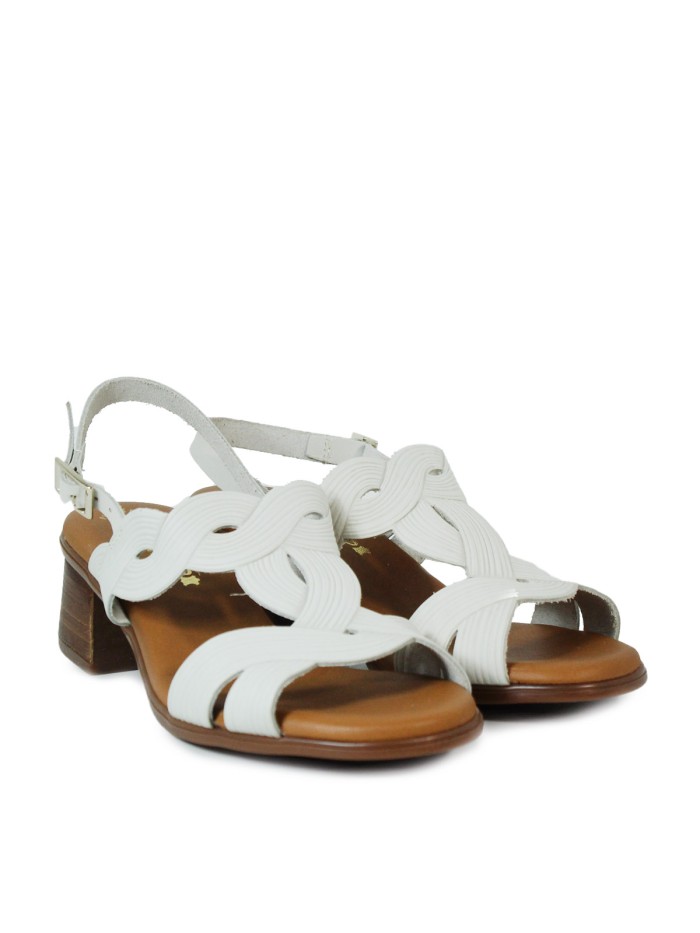 SANDALIAS DE TACÓN CON PLANTA DE GEL BEIGE APLAUSO 2731