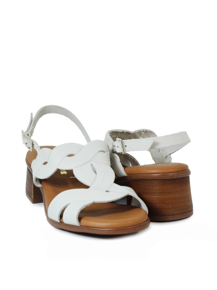 SANDALIAS DE TACÓN CON PLANTA DE GEL BEIGE APLAUSO 2731