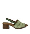 SANDALIAS DE TACÓN CON PLANTA DE GEL 2732 KAKI