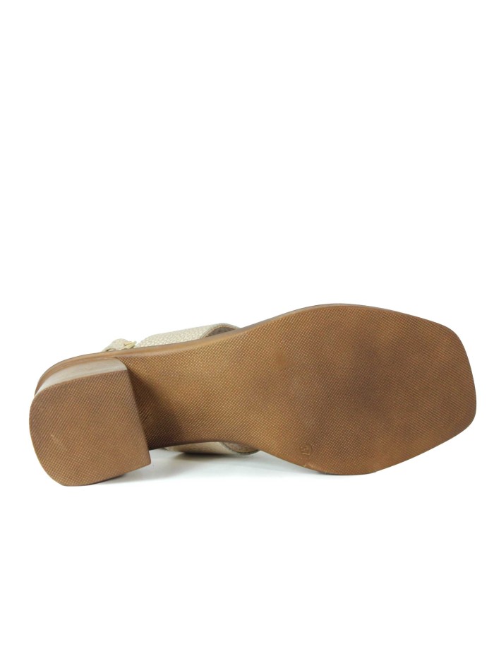 SANDALIAS DE TACÓN PLANTILLA DE GEL 2790 APLAUSO ORO