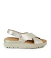 SANDALIAS CON PLANTA DE GEL APLAUSO 6621 PLATINO