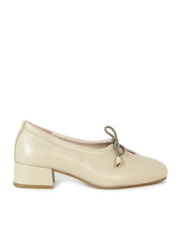 BAILARINA PUNTA REDONDA CON LAZO APLAUSO LULU 04 TAUPE