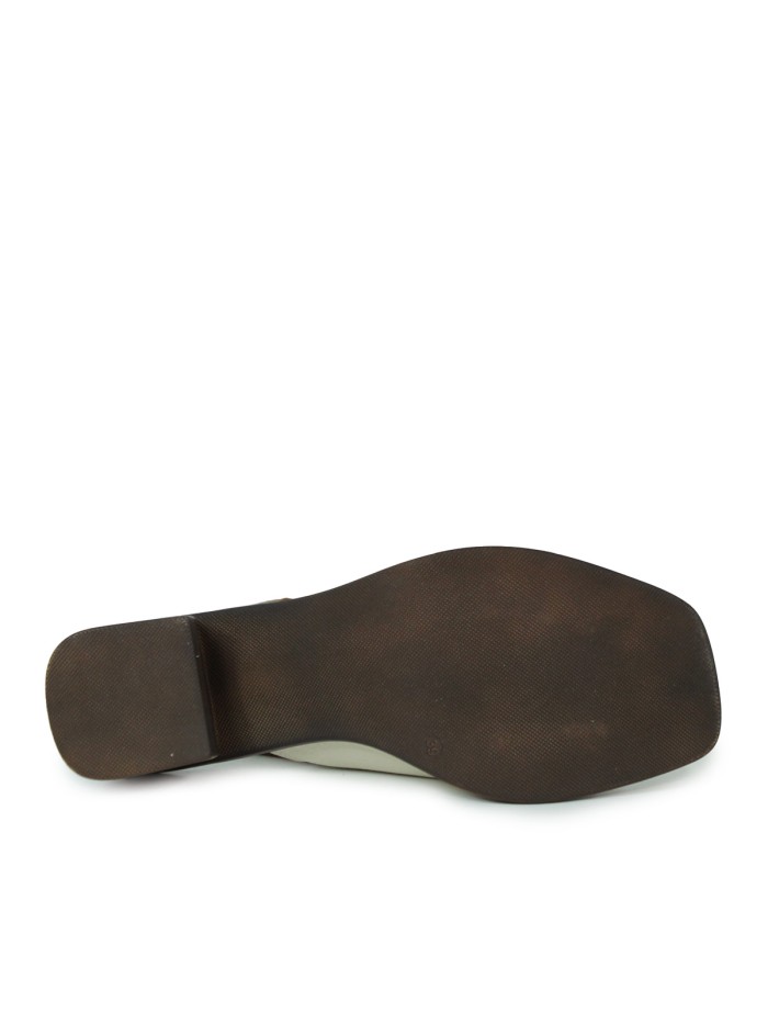 SANDALIA DE PIEL CON TACÓN APLAUSO EVE 003 BEIGE
