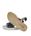 SANDALIAS DE PIEL CON PLANTILLA EXTRAIBLE APLAUSO WAX 4338 AZUL