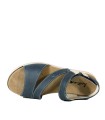 SANDALIAS DE PIEL CON PLANTILLA EXTRAIBLE APLAUSO WAX 4338 AZUL