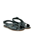 SANDALIA PLANA MUJER 12042 APLAUSO NEGRO