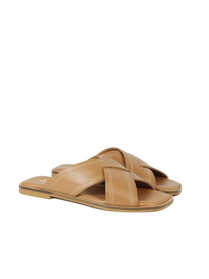 SANDALIAS DESTALONADAS MUJER 16201 APLAUSO CUERO