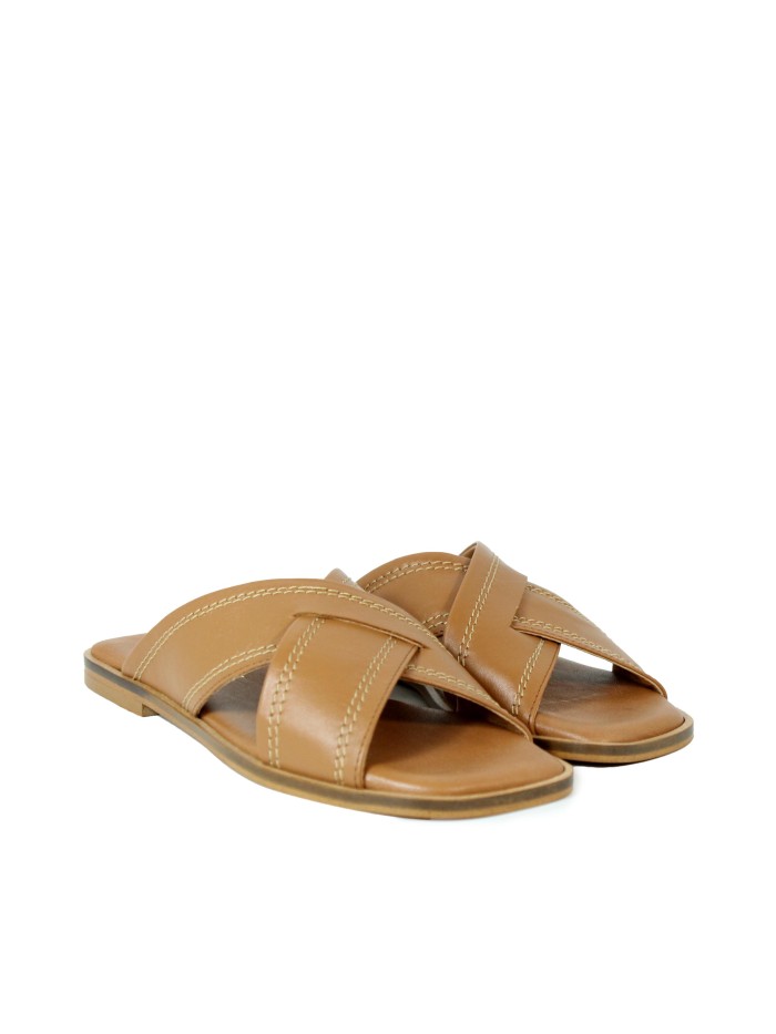 SANDALIAS DESTALONADAS MUJER 16201 APLAUSO CUERO