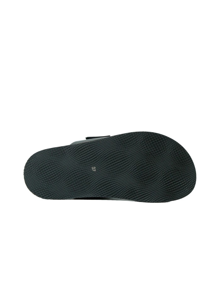 SANDALIAS PLANAS CON VELCRO PARA MUJER 16485 NEGRO