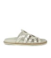 SANDALIAS PLANAS PARA MUJER APLAUSO 2000 ORO