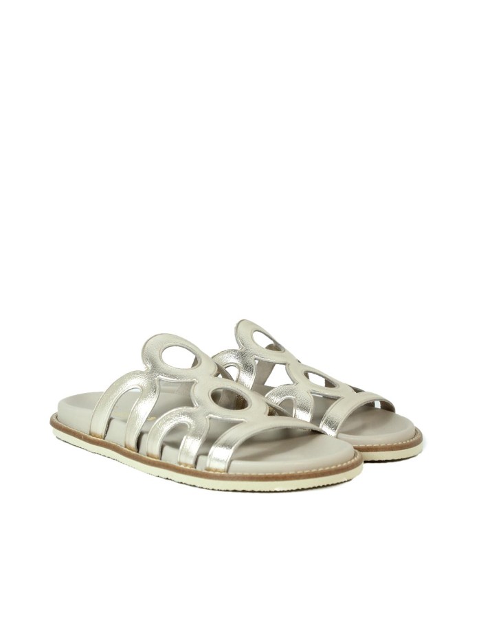 SANDALIAS PLANAS PARA MUJER APLAUSO 2000 ORO