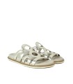 SANDALIAS PLANAS PARA MUJER APLAUSO 2000 ORO