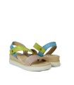 SANDALIAS DE PIEL PARA MUJER 14592 APLAUSO MULTICOLOR
