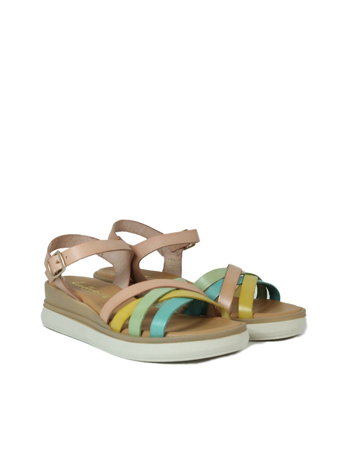 SANDALIAS PARA MUJER APLAUSO 14590 MULTICOLOR