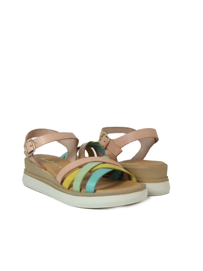 SANDALIAS PARA MUJER APLAUSO 14590 MULTICOLOR