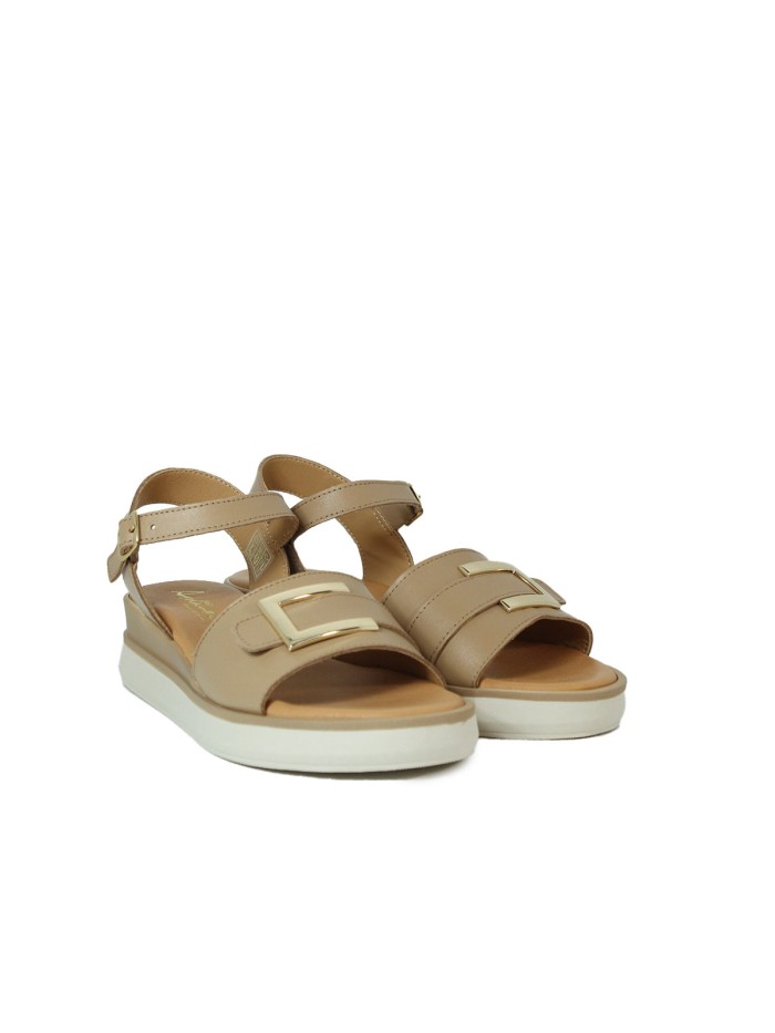 SANDALIAS DE GEL PARA MUJER 14596 APLAUSO TAUPE