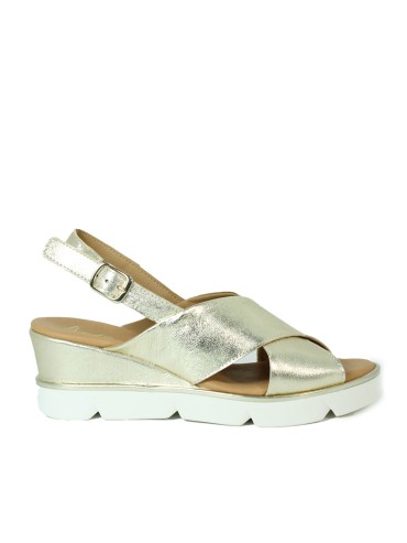 SANDALIAS DE GEL METALIZADAS APLAUSO 12611 ORO
