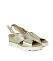SANDALIAS DE GEL METALIZADAS APLAUSO 12611 ORO