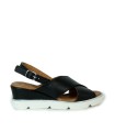 SANDALIAS DE GEL METALIZADAS APLAUSO 12611 NEGRO