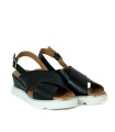 SANDALIAS DE GEL METALIZADAS APLAUSO 12611 NEGRO