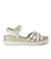 SANDALIAS DE GEL METALIZADAS APLAUSO 14590 PLATINO