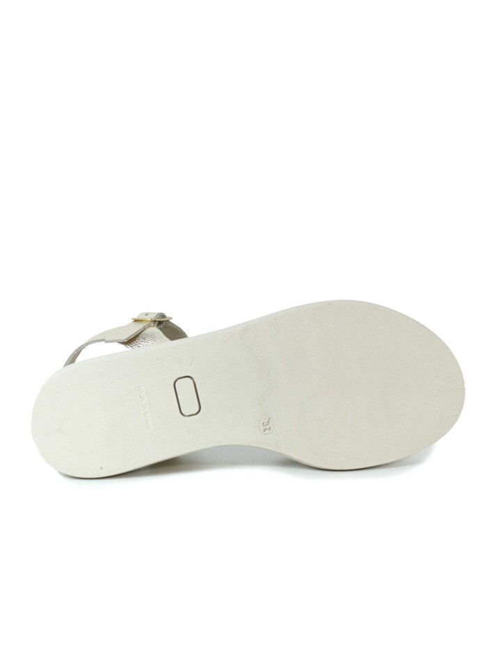 SANDALIAS DE GEL METALIZADAS APLAUSO 14590 PLATINO