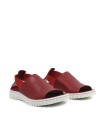 SANDALIAS FLEXIBLES DE PIEL APLAUSO SAVANA 1124302 ROJO