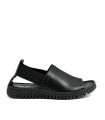 SANDALIAS FLEXIBLES DE PIEL APLAUSO SAVANA 1124302 NEGRO