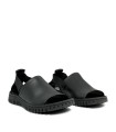 SANDALIAS FLEXIBLES DE PIEL APLAUSO SAVANA 1124302 NEGRO